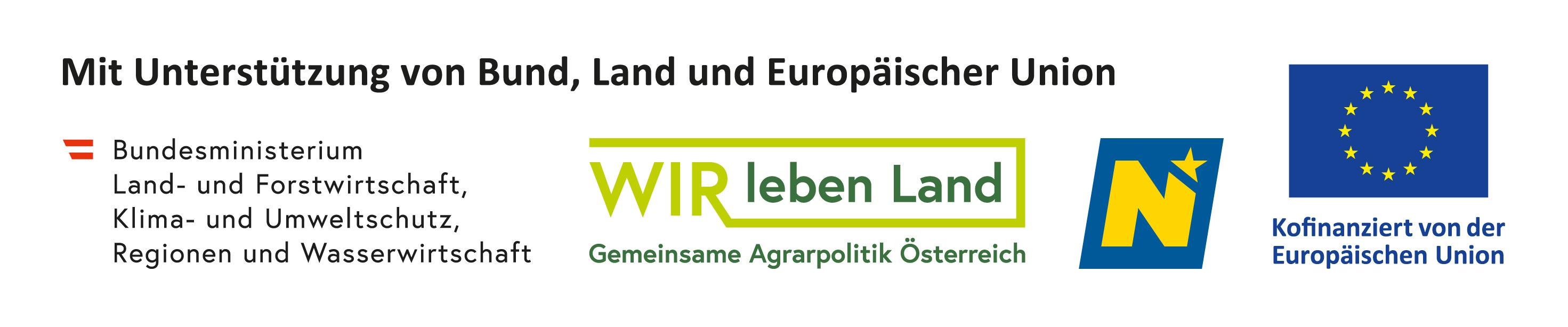Mit Unterstützung von Bund, Land und Europäischer Union