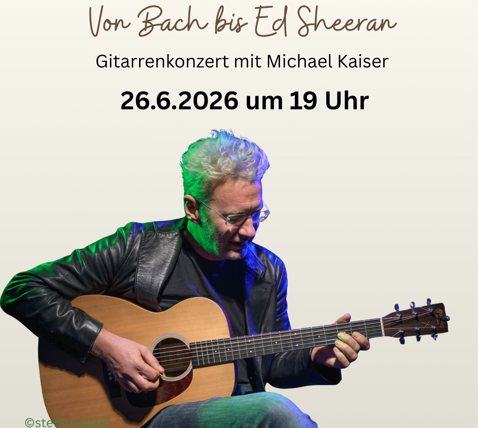 Gitarrenkonzert im Hof der Galerie MERKIMA Veranstaltungsbild